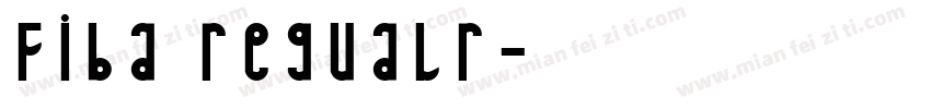 fiba regualr字体转换